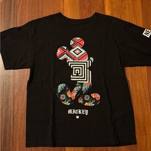 NEFF Mickey Mouse Black T-Shirt with Colorful Mickey Design